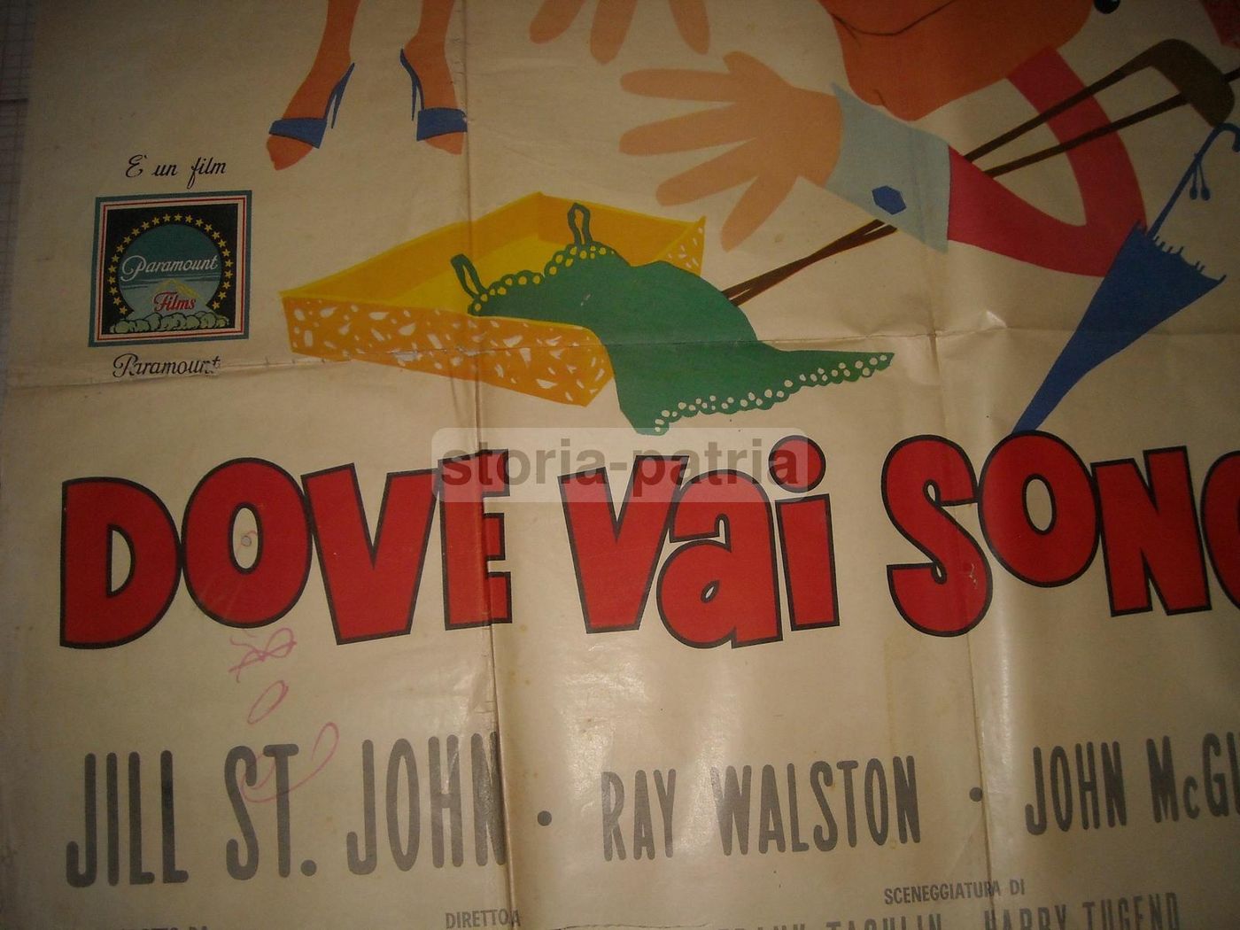 Manifesto Originale Film Dove Vai Sono Guai, Jerry Lewis 1963