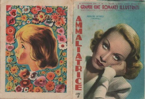 Cineromanzo Ammaliatrice Marlene Dietrich 1946 Palma Cartoline