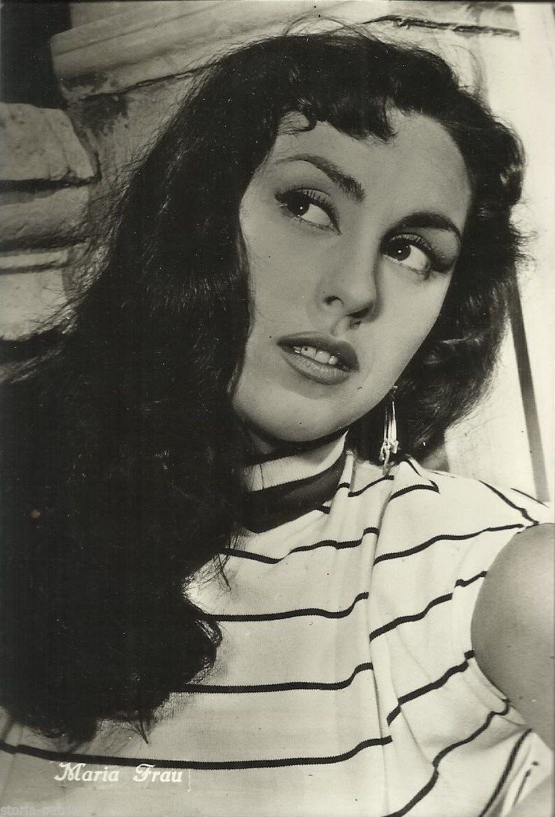 Maria Frau Cartolina Fotografica Attrice Cinema Anni 50 60