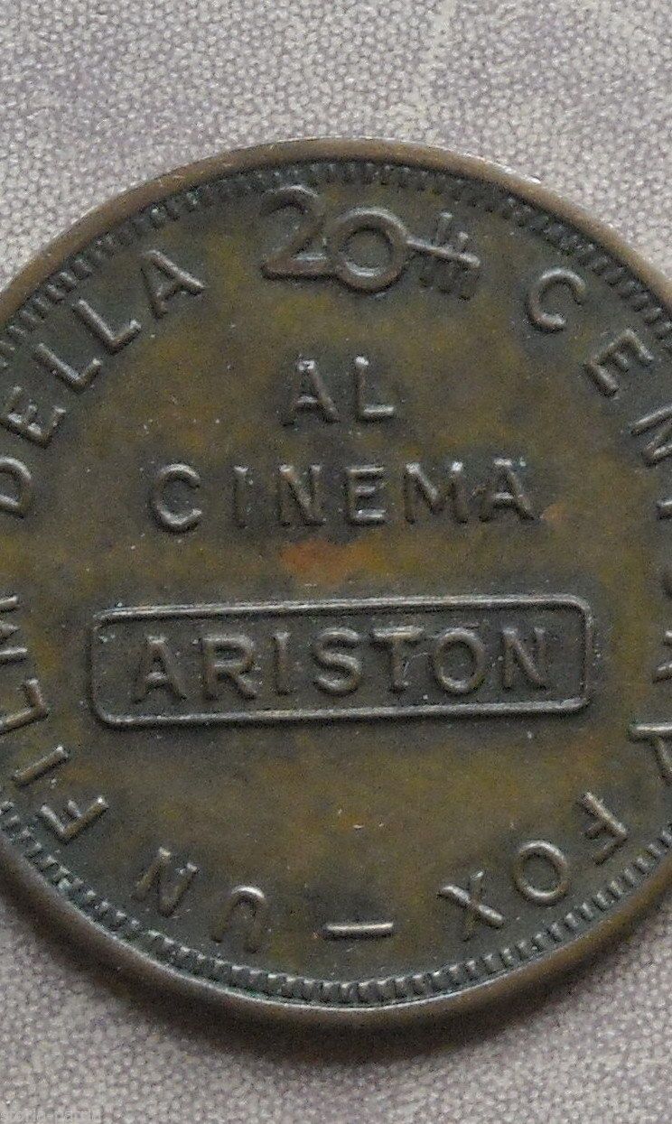 Gettone Cinema Ariston, Film Désirée 20th Century Fox, 1954