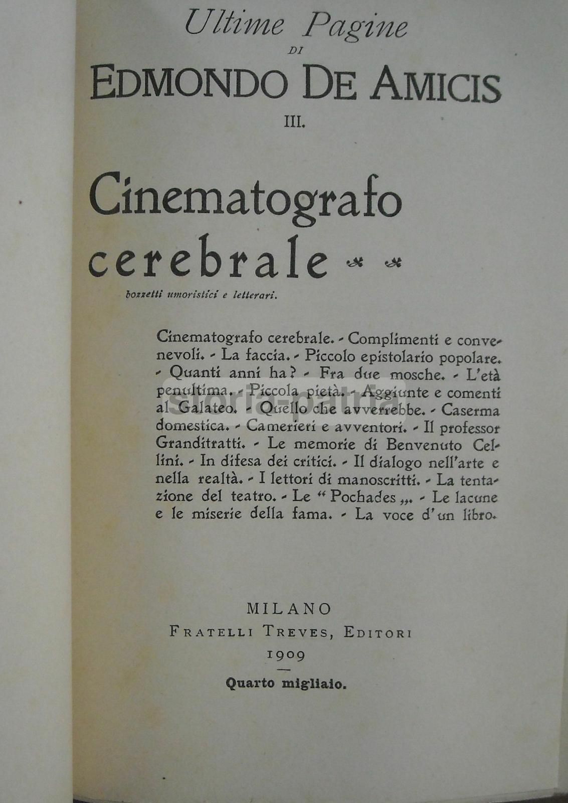 Cinematografo Cerebrale: Bozzetti Umoristici E Letterari (1909)
