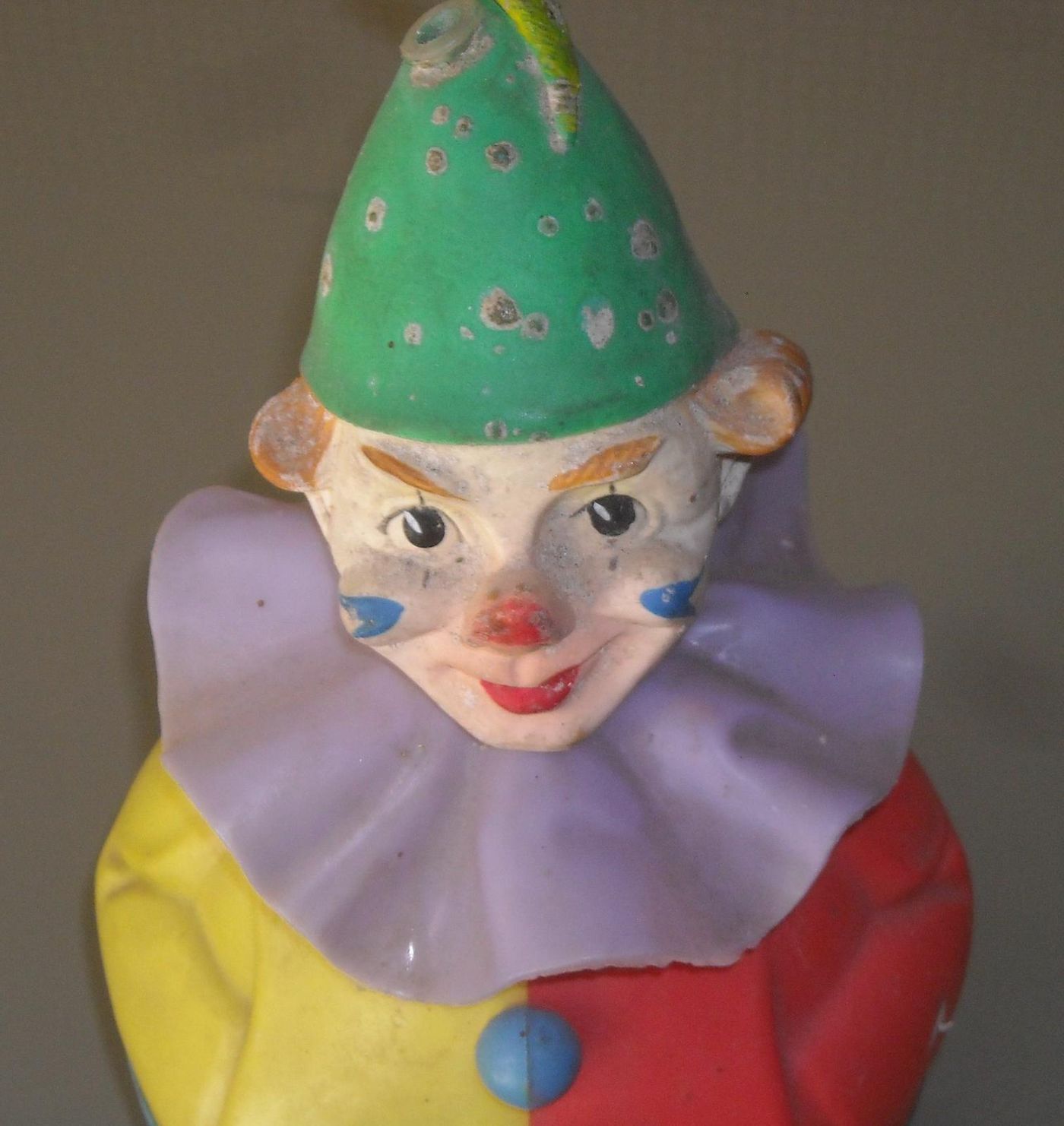 Pupazzo Clown Pagliaccio Rolly Toys, Germania, Anni '50