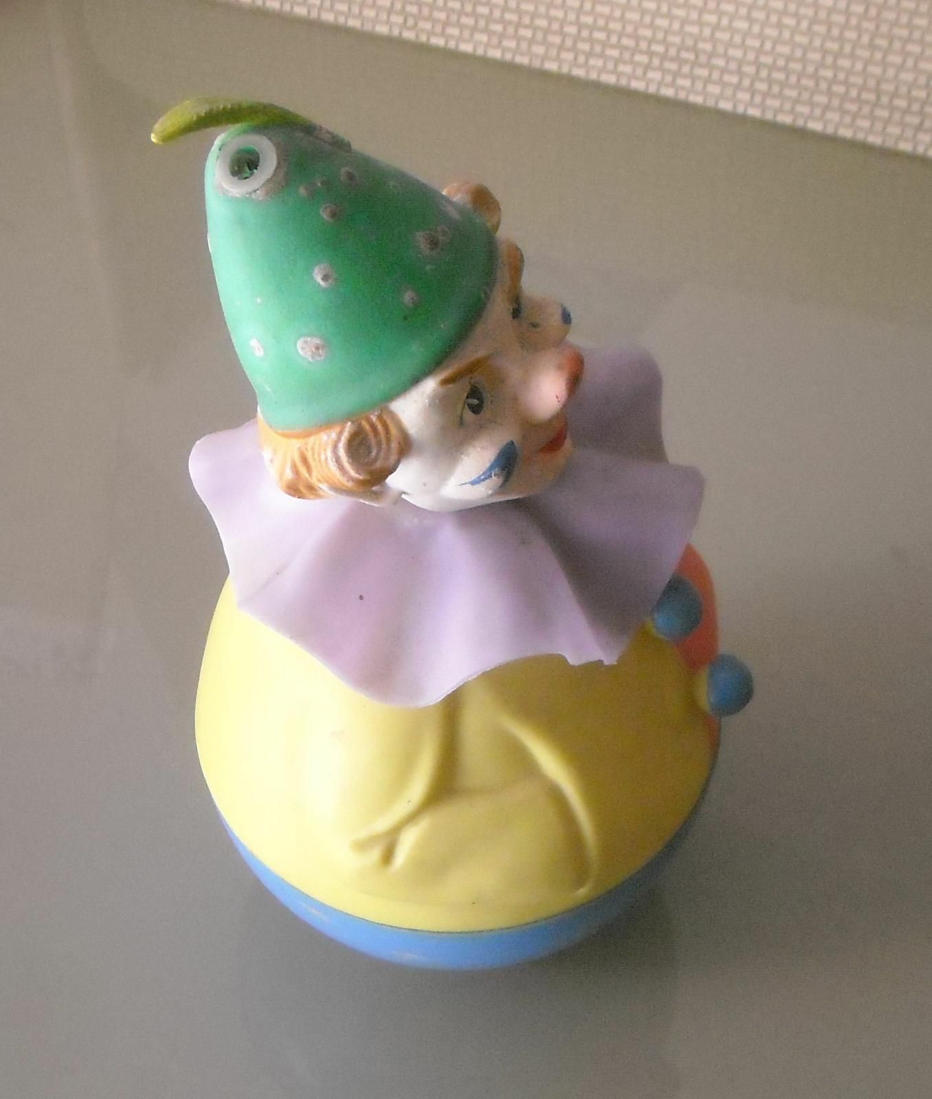 Pupazzo Clown Pagliaccio Rolly Toys, Germania, Anni '50