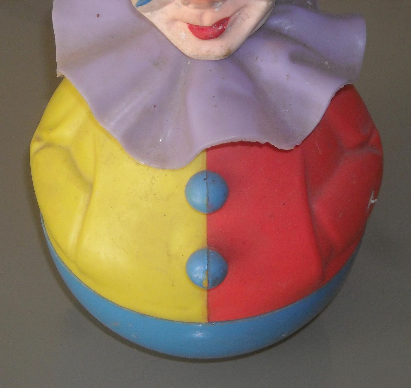 Pupazzo Clown Pagliaccio Rolly Toys, Germania, Anni '50