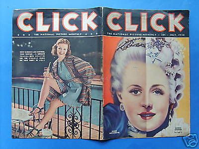 Rivista Click Luglio 1938 Norma Shearer Chaplin Originale Inglese
