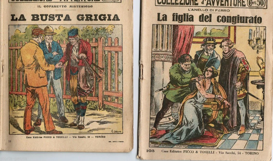 Collezione d'Avventure Picco & Toselli Torino 1925 1927 Ragazzi