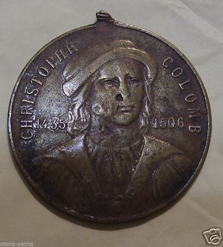 Medaglia Commemorativa Cristoforo Colombo Scoperta America 1892