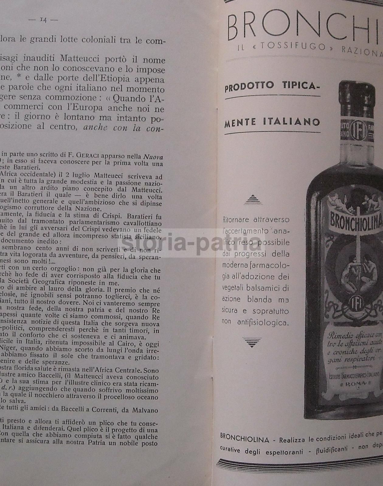 Medici Italiani Pionieri In Etiopia: Pellegrino Matteucci 1936