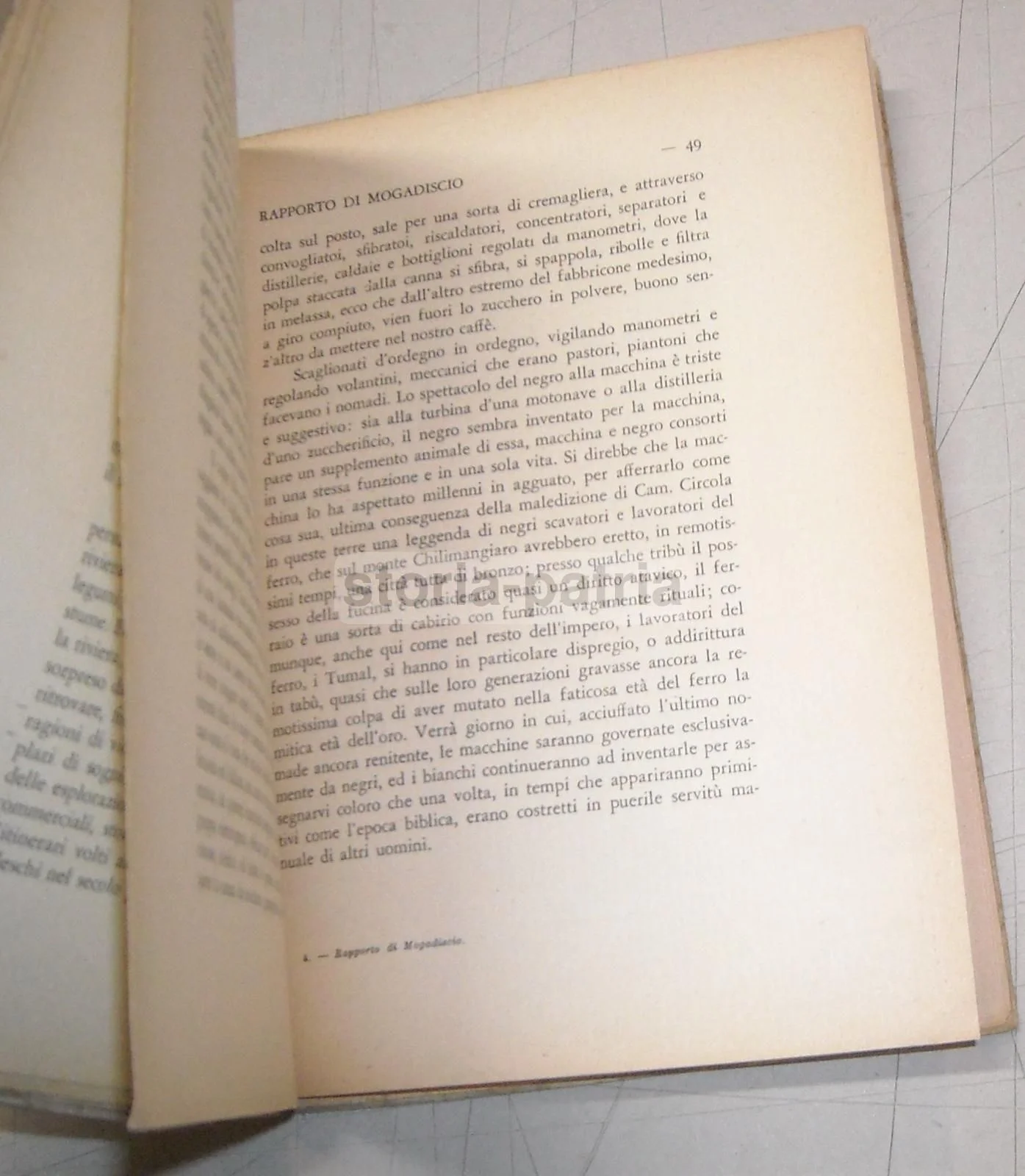 Report from Mogadishu, Francesco Formigari, 1938