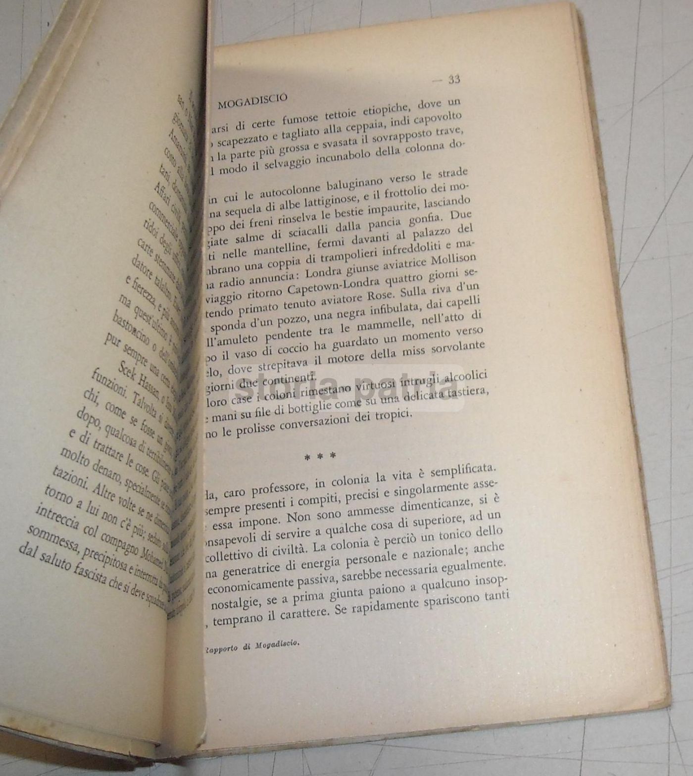 Rapporto Di Mogadiscio, Francesco Formigari, 1938