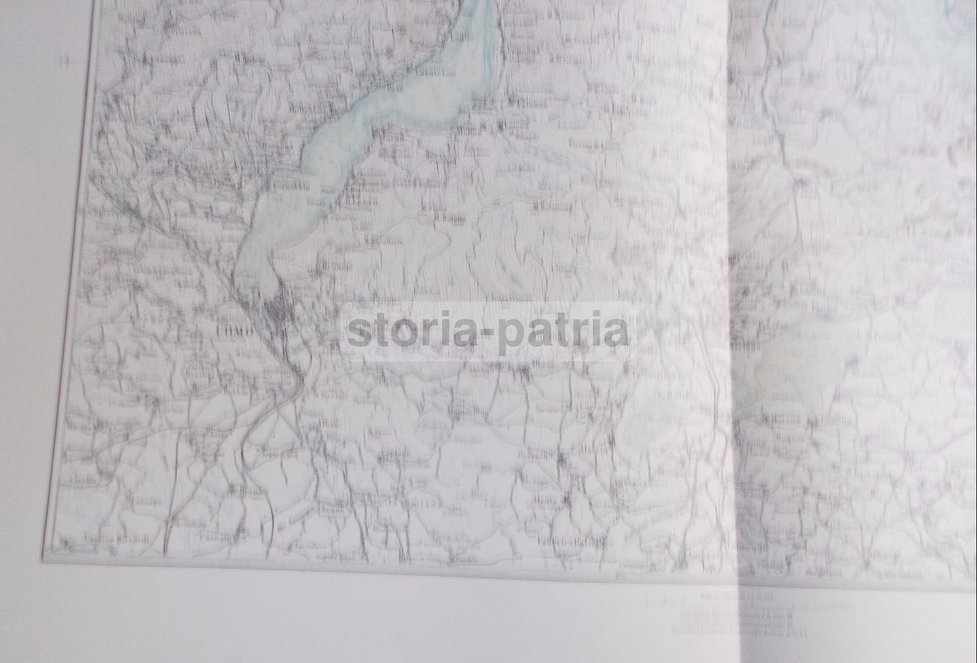 Mappa Antica Lago Di Como E Laghi Briantei, Anni '20, De Agostini