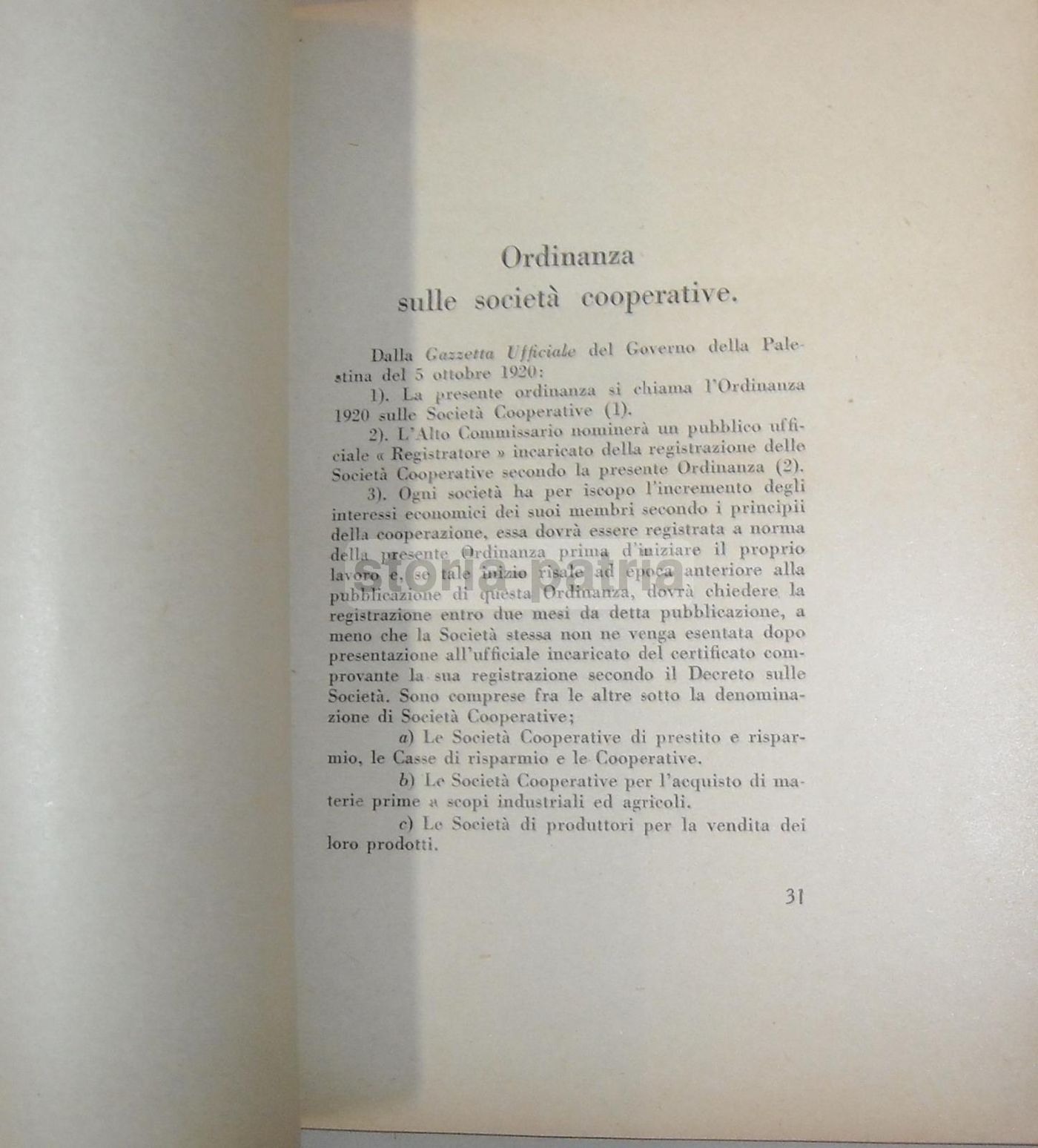 Aspetti E Sviluppi Cooperativi In Palestina Di D. Medugno (1927)