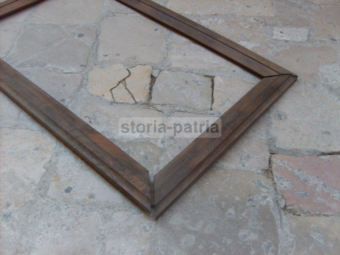 Cornice Antica In Legno Massello Per Grandi Dipinti E Specchi (212x132 Cm)