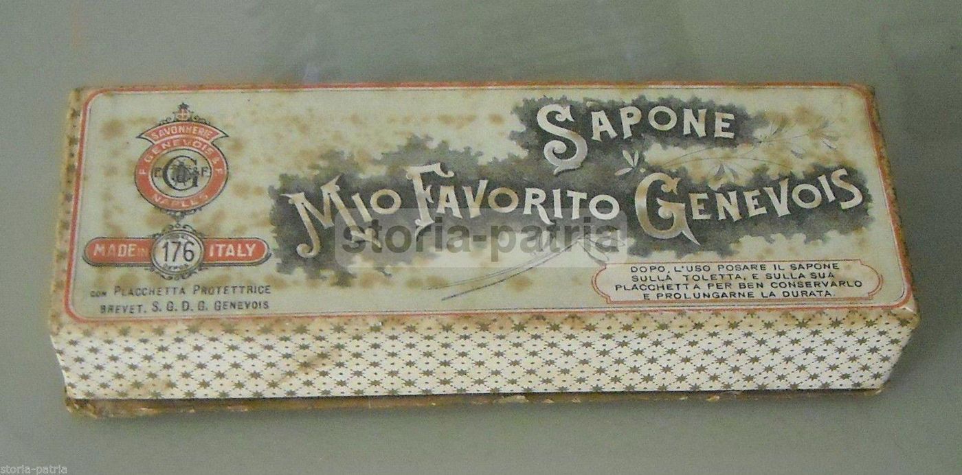 Scatola Sapone Genevois Napoli Pubblicità Vintage Anni '20