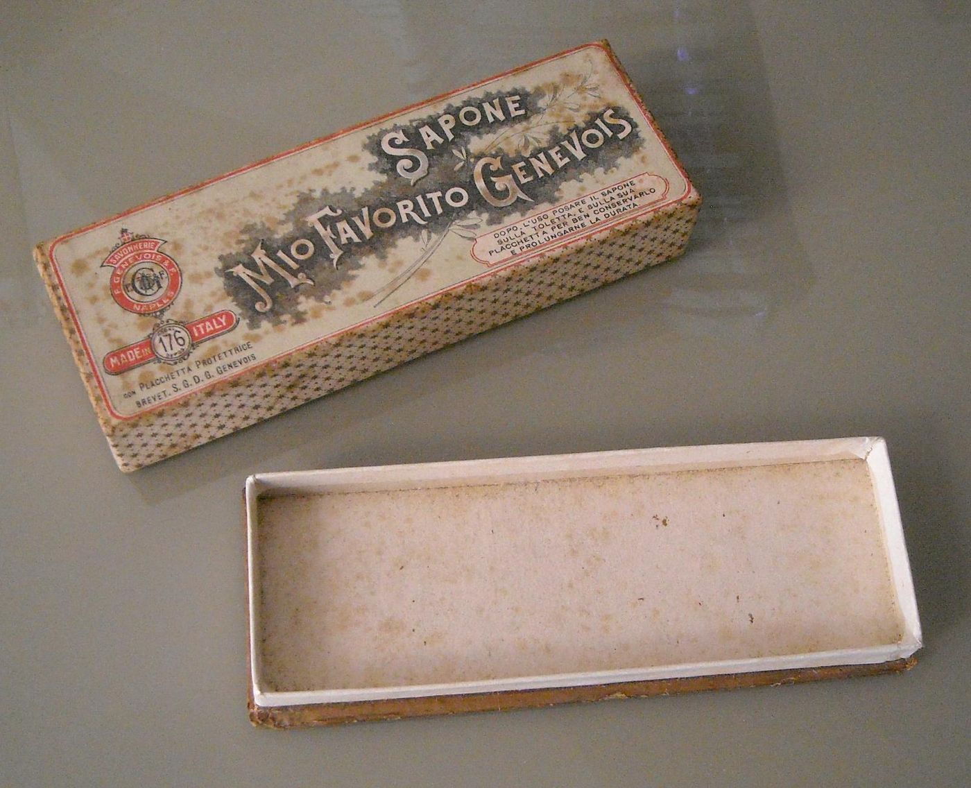 Scatola Sapone Genevois Napoli Pubblicità Vintage Anni '20