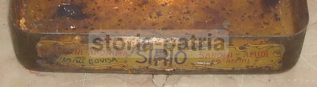 Scatola Sapone Sirio Milano Bovisa Liberty Primi '900 Araldica