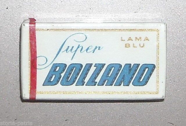 Astuccio Lamette Da Barba Super Bolzano Lama Blu Vintage Anni 70