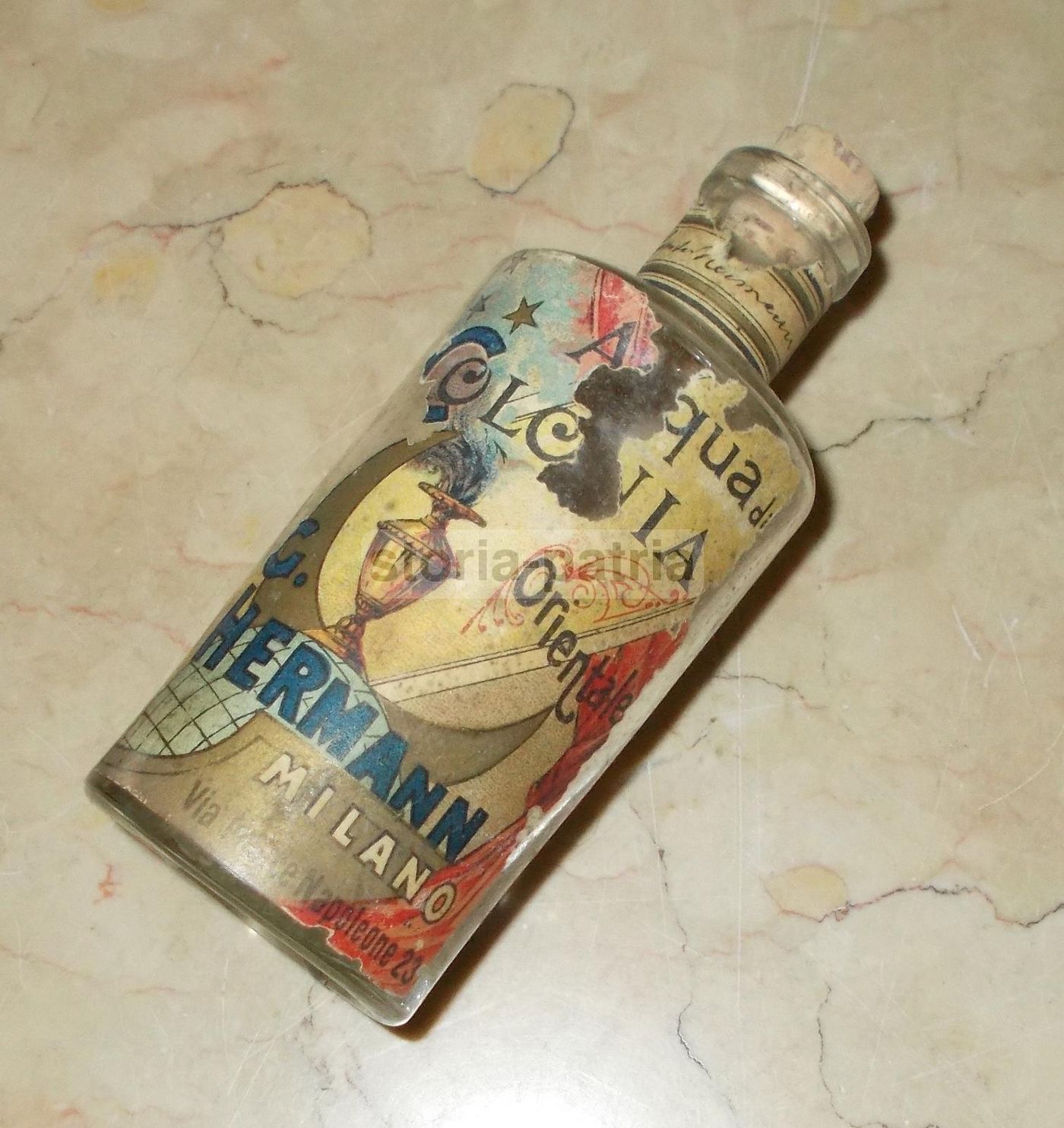 Antica Boccetta Acqua Di Colonia G. Hermann Milano 1800 1900