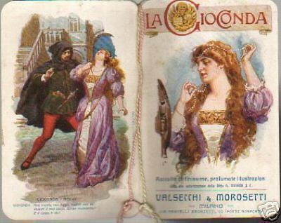 Calendarietto Profumato Valsecchi E Morosetti Milano La Gioconda 1911