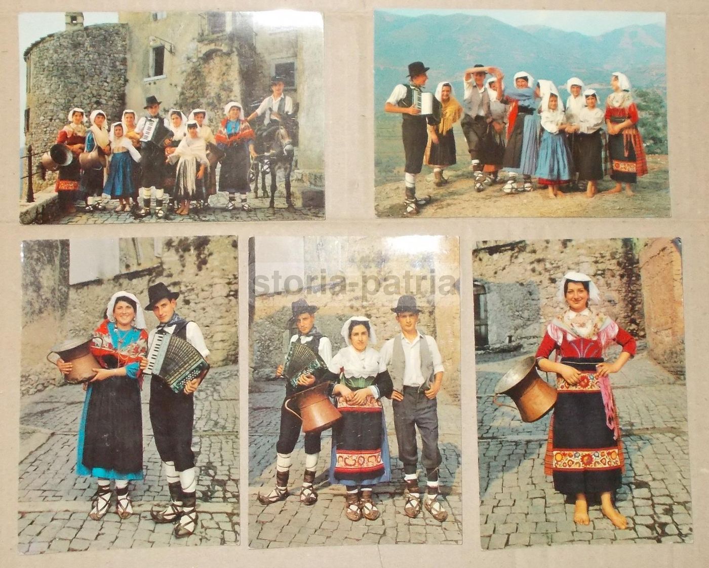 6 Cartoline Costumi Popolari Ciociari, Folklore Ciociaria, Anni '50 '70