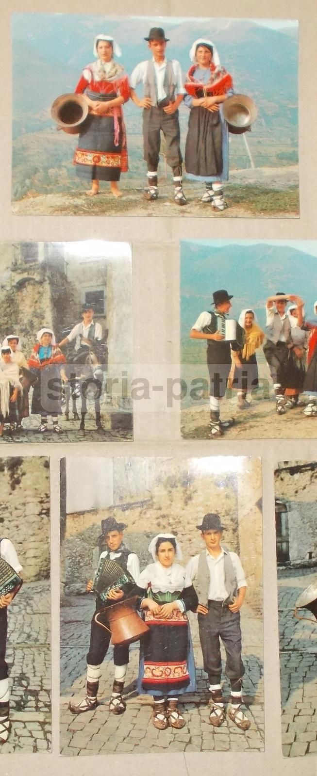 6 Cartoline Costumi Popolari Ciociari, Folklore Ciociaria, Anni '50 '70
