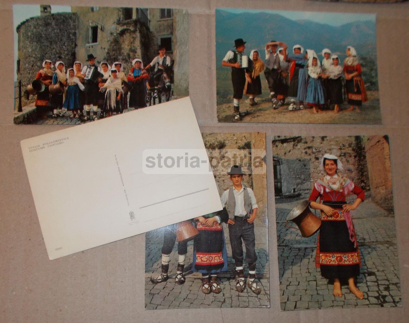 6 Cartoline Costumi Popolari Ciociari, Folklore Ciociaria, Anni '50 '70