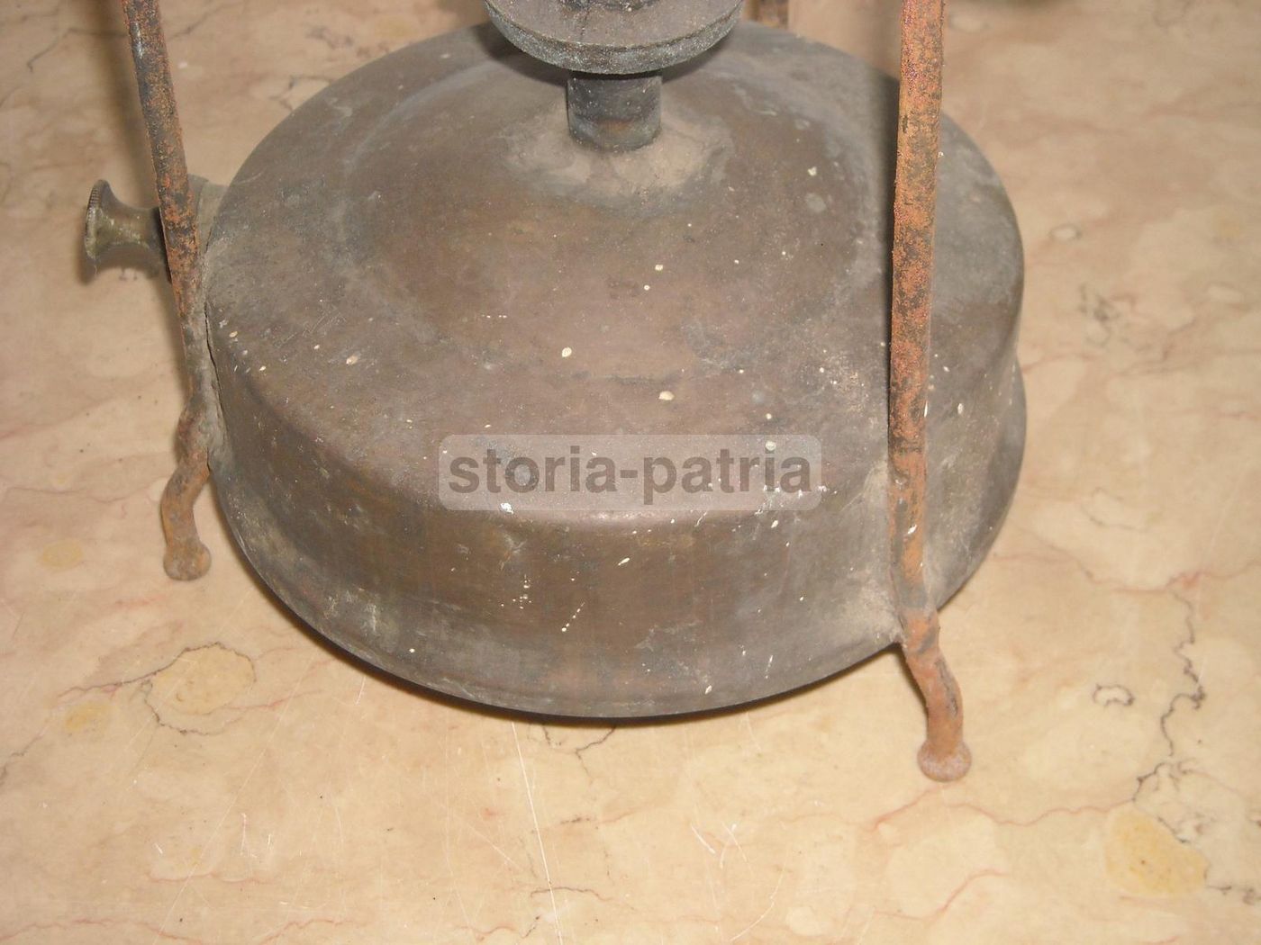 Fornello Antico A Spirito Petrolio Pris, Circa 1900, Ottone E Ferro