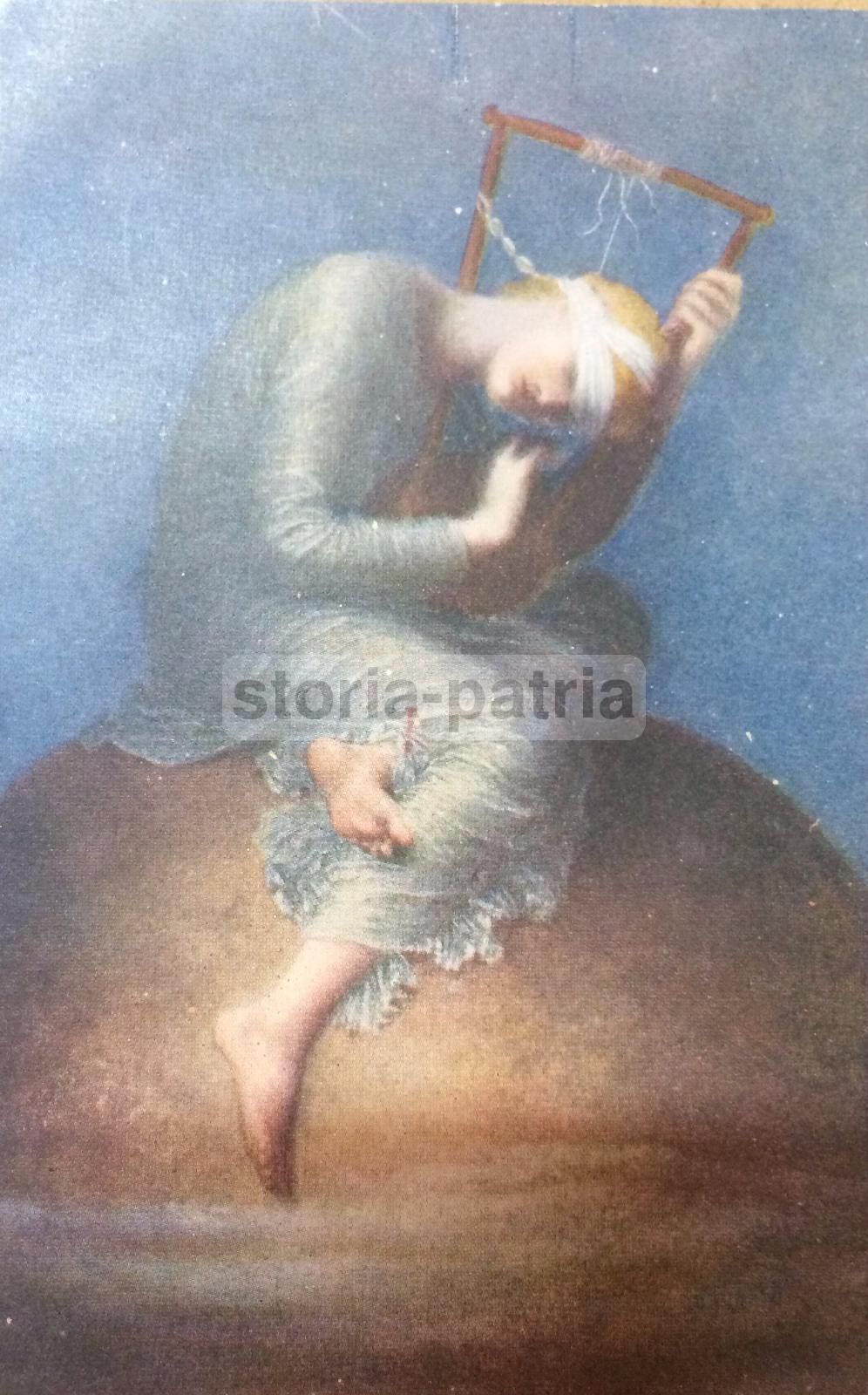 Cartolina Antica La Fortuna Di Crome, Allegoria Illustrata, Anni '20