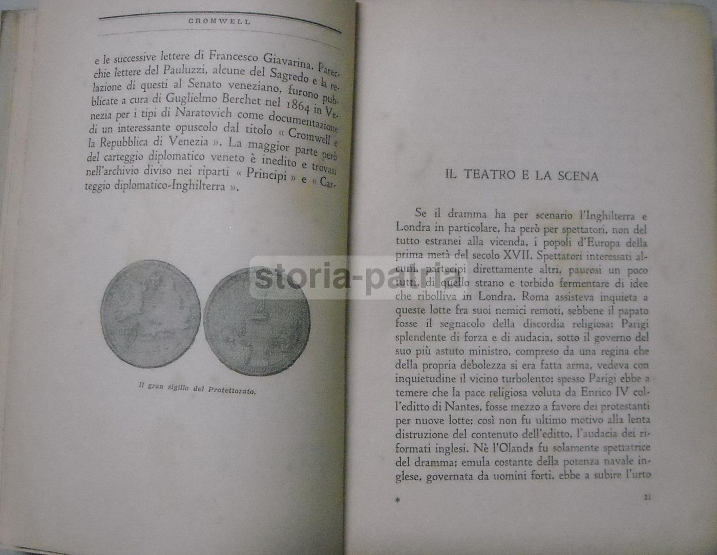 Cromwell Di Eucardio Momigliano, Corbaccio 1932, Storia Inglese