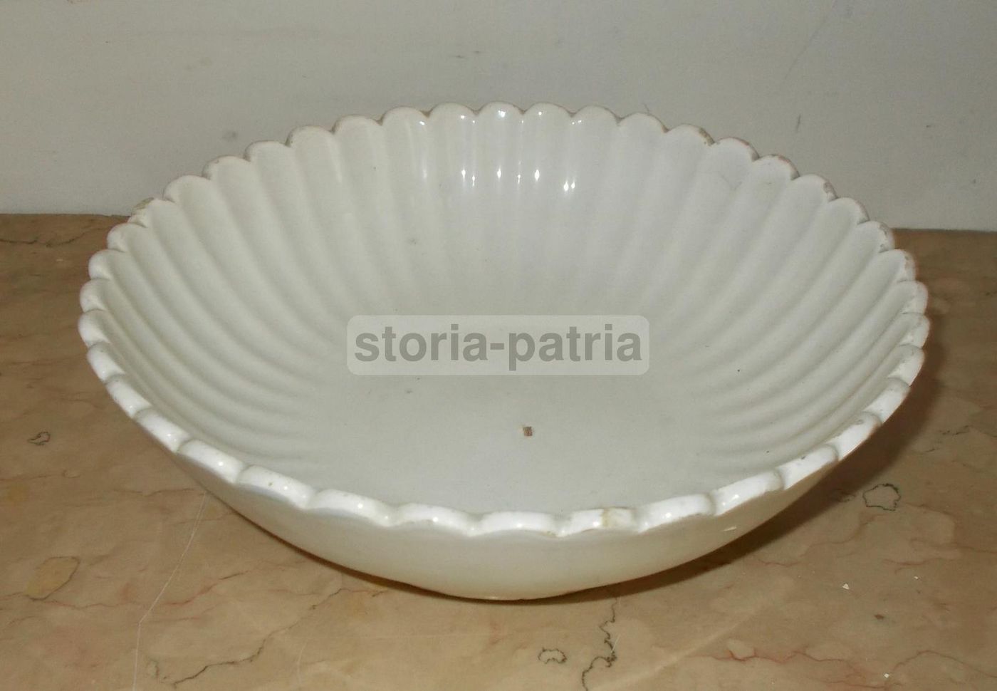 Scodella In Ceramica Bianca Vedova Besio E Figlio, Fine XIX   Inizio XX Secolo