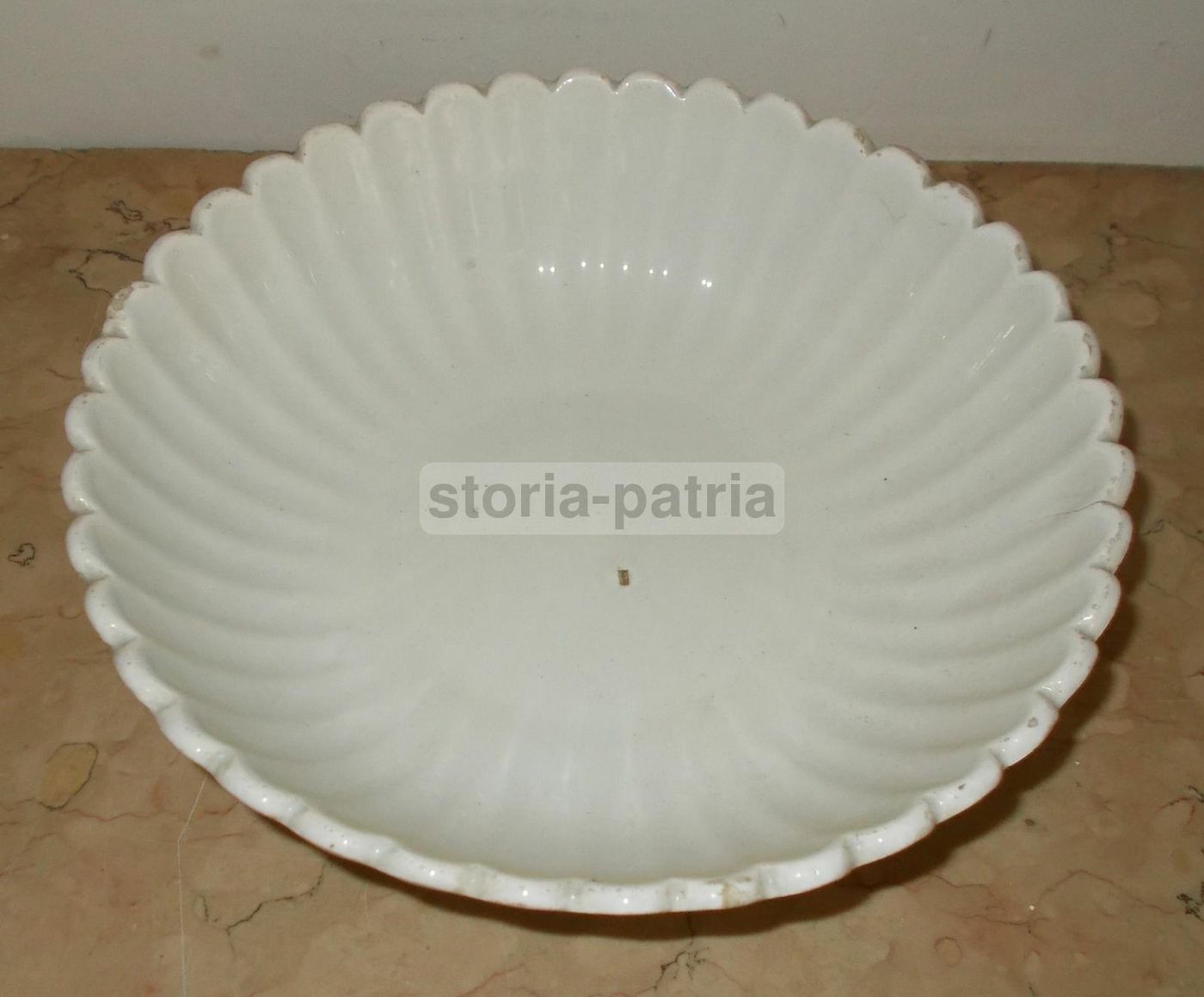 Scodella In Ceramica Bianca Vedova Besio E Figlio, Fine XIX   Inizio XX Secolo