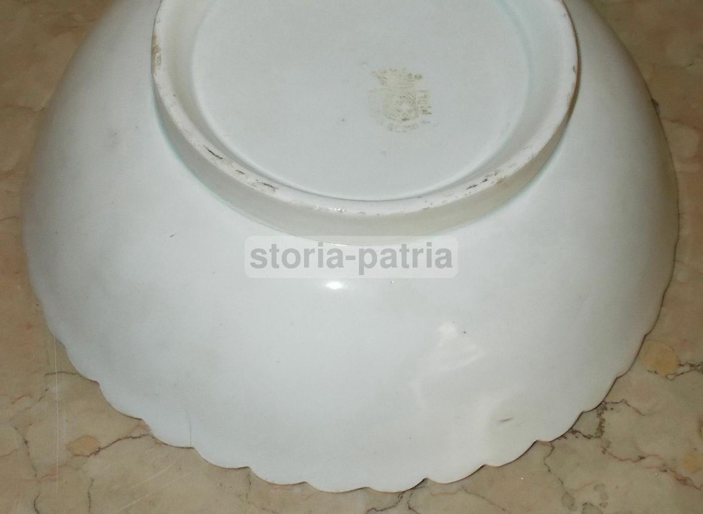 Scodella In Ceramica Bianca Vedova Besio E Figlio, Fine XIX   Inizio XX Secolo