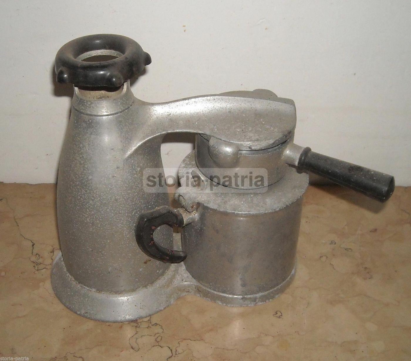 Caffettiera Napoletana Vesuviana Vintage In Metallo, Anni '50