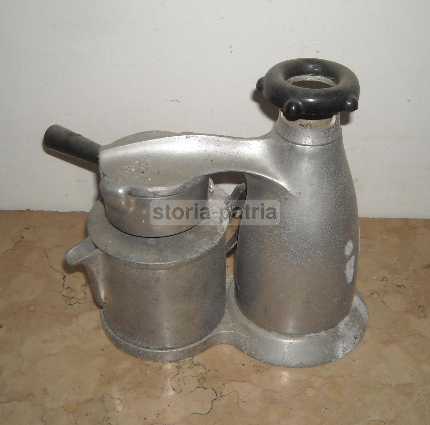 Caffettiera Napoletana Vesuviana Vintage In Metallo, Anni '50