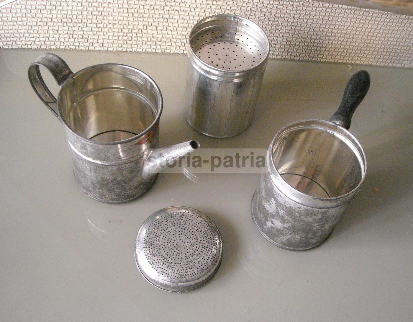 Caffettiera Napoletana Vintage Mosca In Metallo, Anni '30