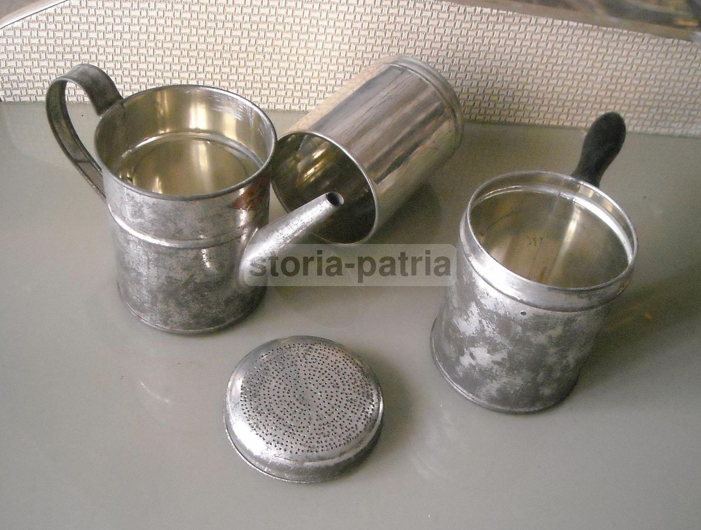 Caffettiera Napoletana Vintage Mosca In Metallo, Anni '30
