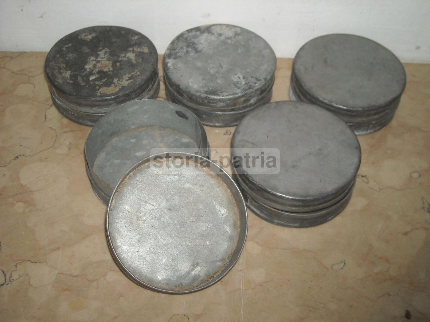 Antichi Utensili Per Gelatieri E Pasticceri In Metallo Anni '900