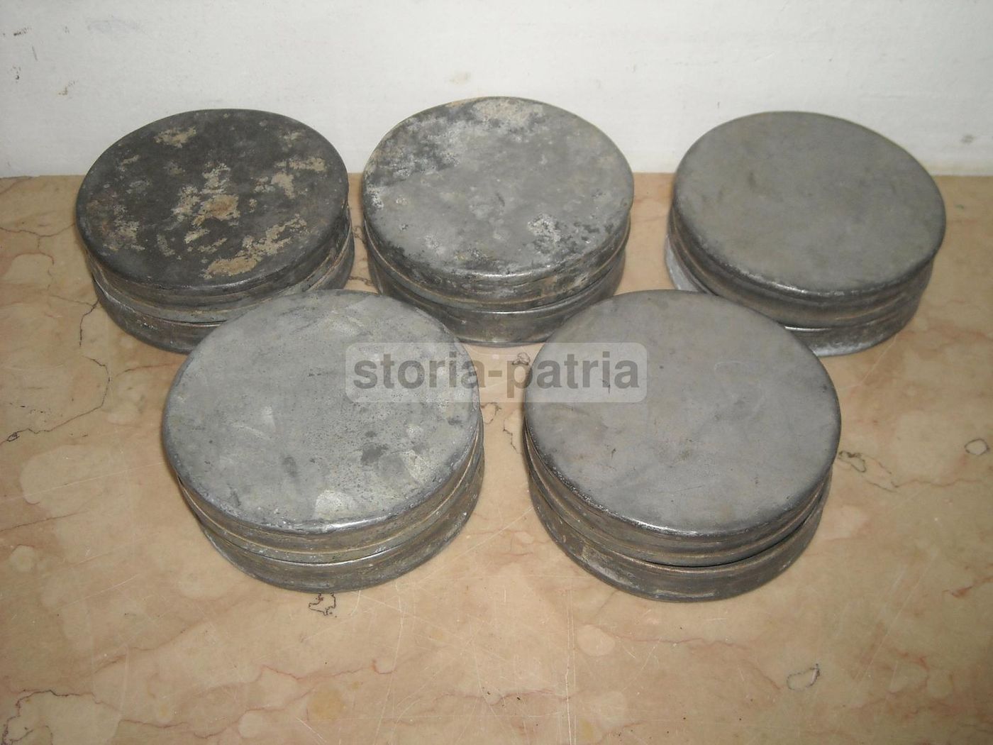Antichi Utensili Per Gelatieri E Pasticceri In Metallo Anni '900