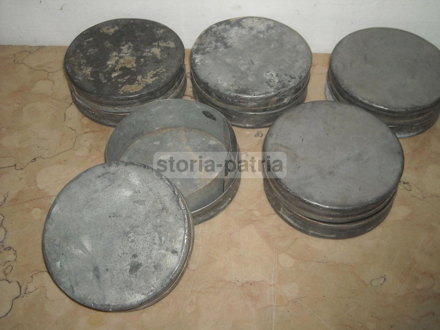 Antichi Utensili Per Gelatieri E Pasticceri In Metallo Anni '900
