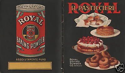 Royal Il Pasticciere 1930 Ricettario Dolci Pasticceria Genova