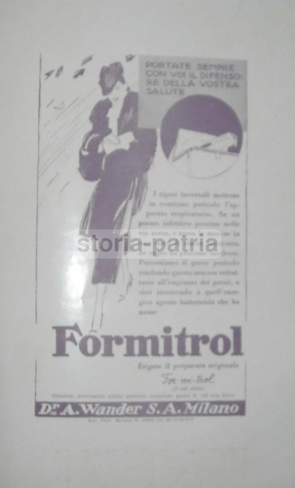 Pubblicità Tisana Cirio E Pasticche Wander Milano 1940 Originale
