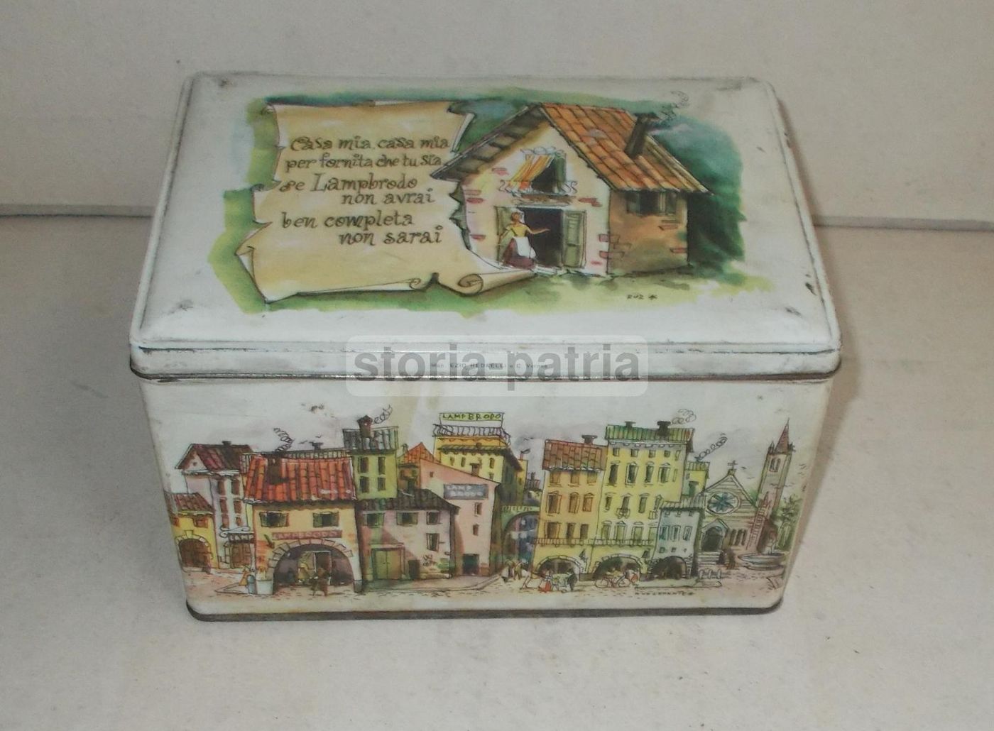 Scatola Pubblicitaria Lambrodo Ildea Verona Ruzzenente Anni '50