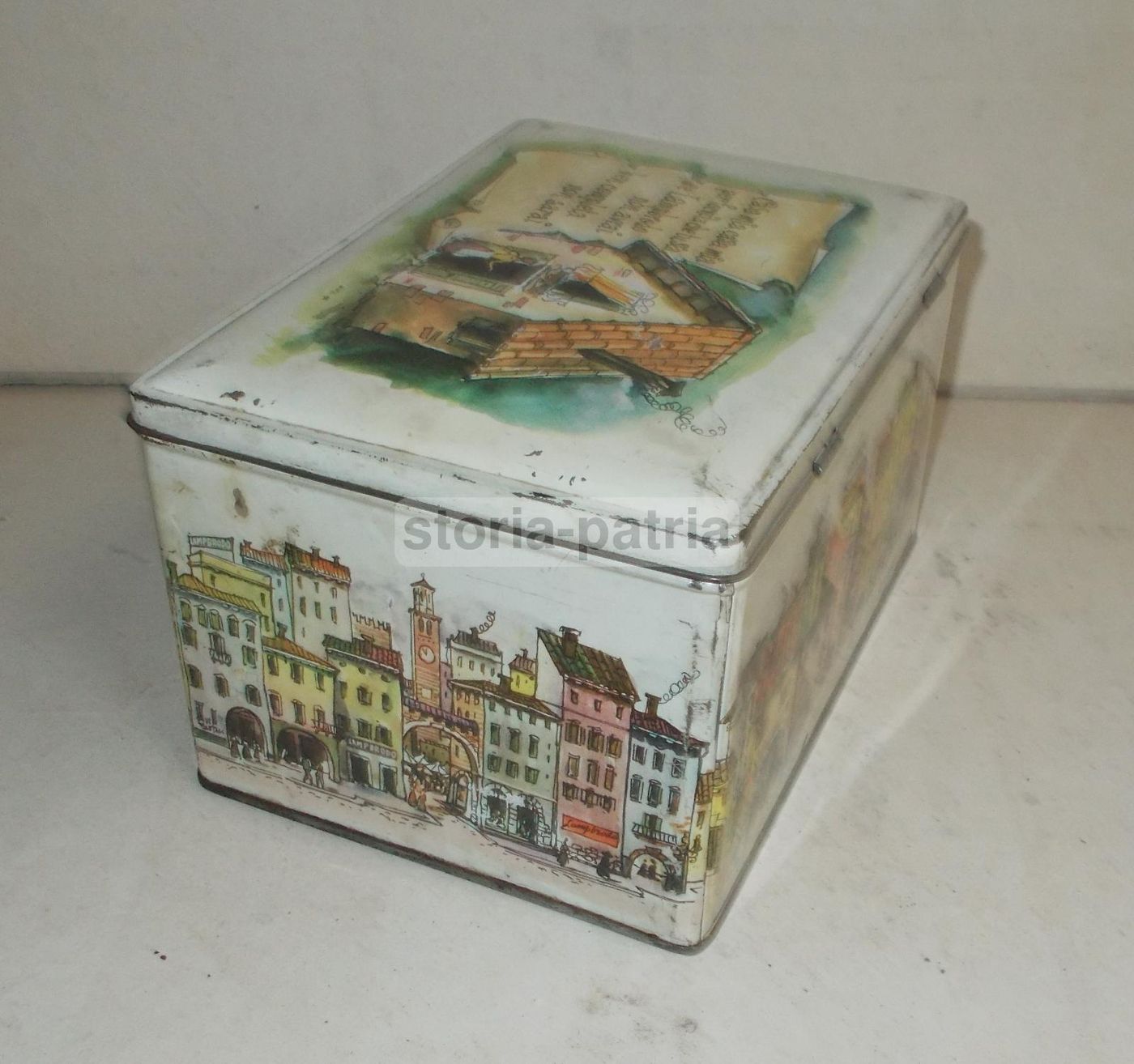 Scatola Pubblicitaria Lambrodo Ildea Verona Ruzzenente Anni '50
