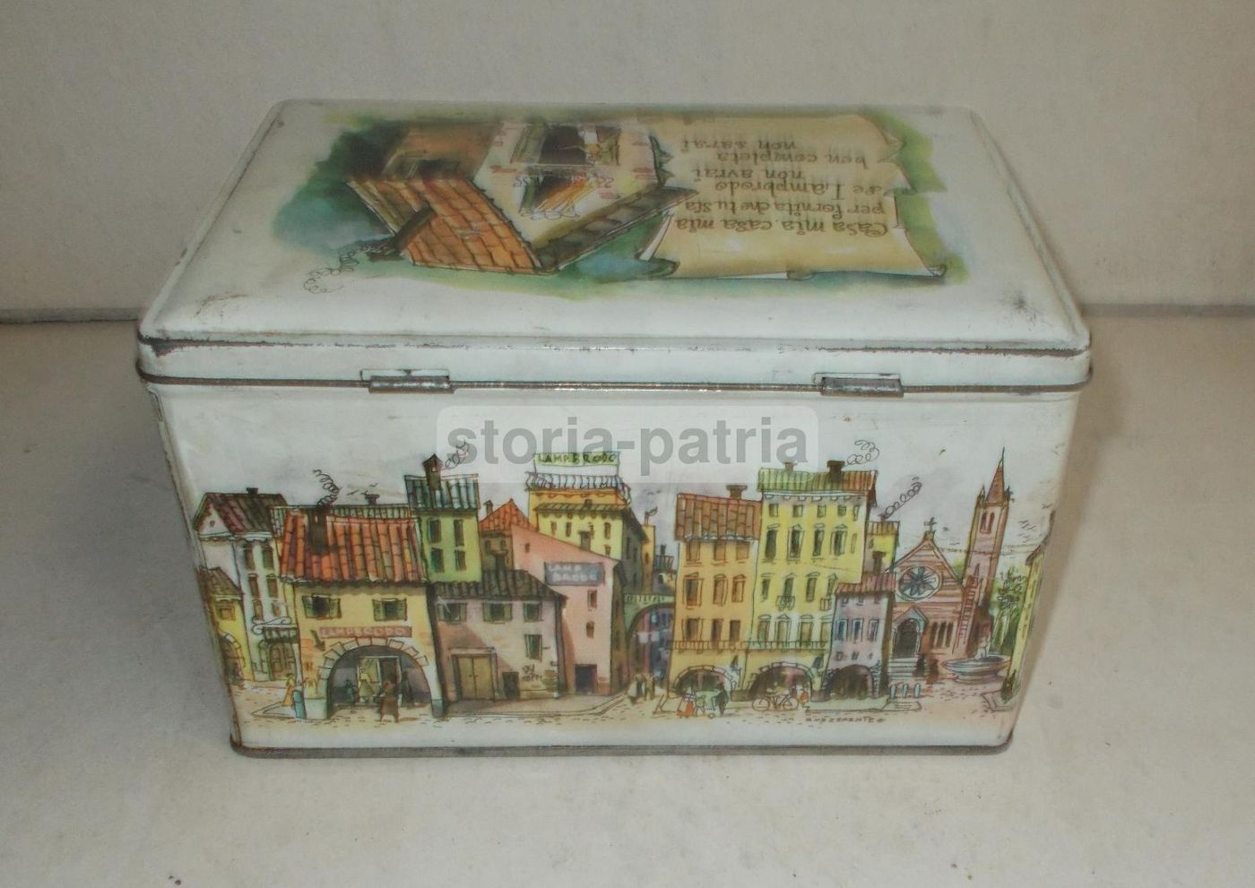 Scatola Pubblicitaria Lambrodo Ildea Verona Ruzzenente Anni '50