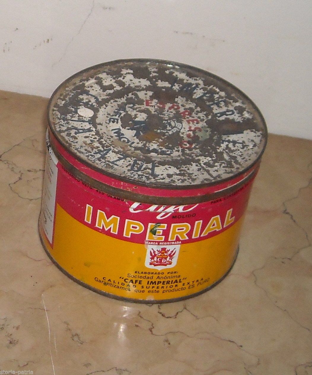 Barattolo Vintage Caffè Imperial Venezuela Anni '50