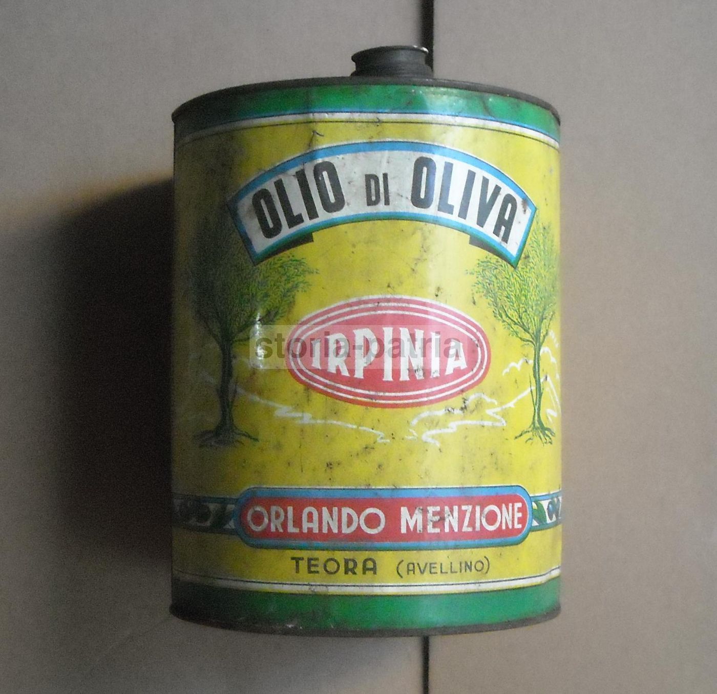 Scatola Pubblicitaria Olio Orlando Menzione, Teora (Avellino), Anni '60