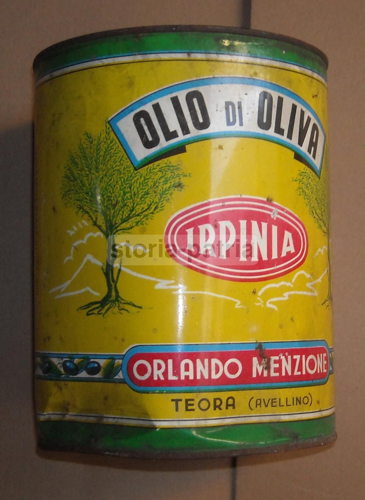 Scatola Pubblicitaria Olio Orlando Menzione, Teora (Avellino), Anni '60