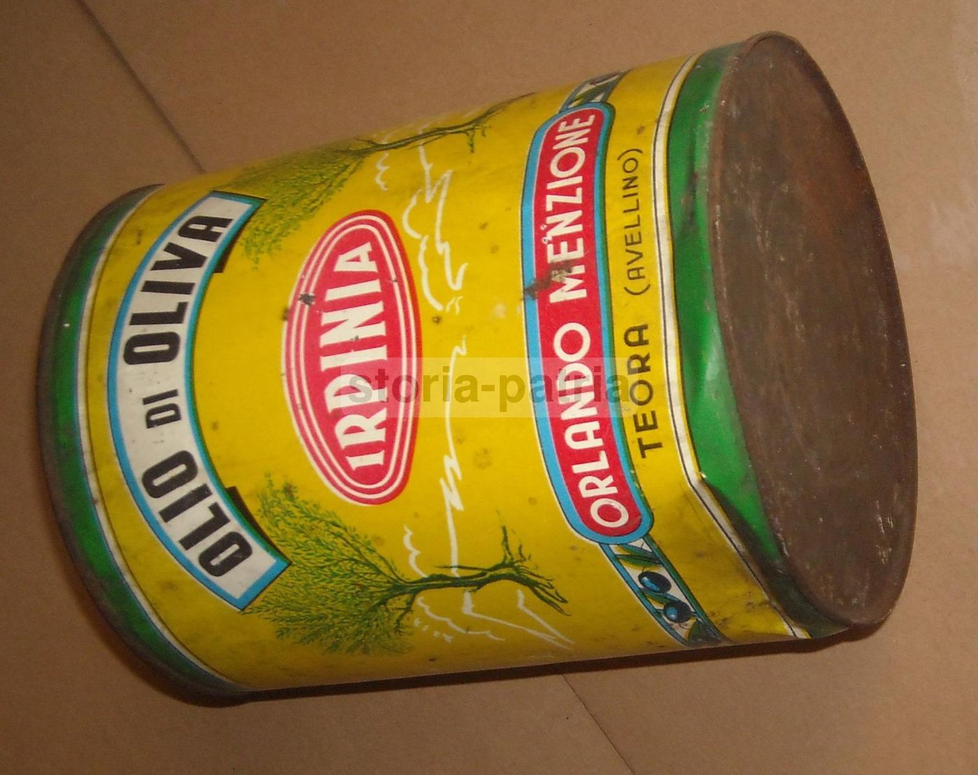 Scatola Pubblicitaria Olio Orlando Menzione, Teora (Avellino), Anni '60