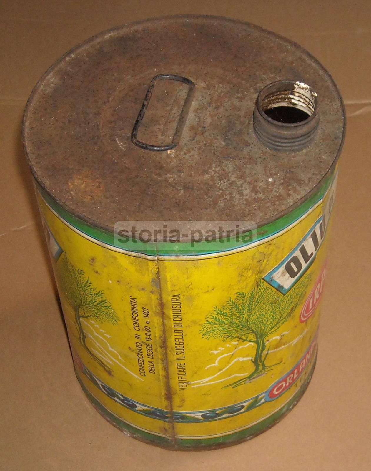 Scatola Pubblicitaria Olio Orlando Menzione, Teora (Avellino), Anni '60
