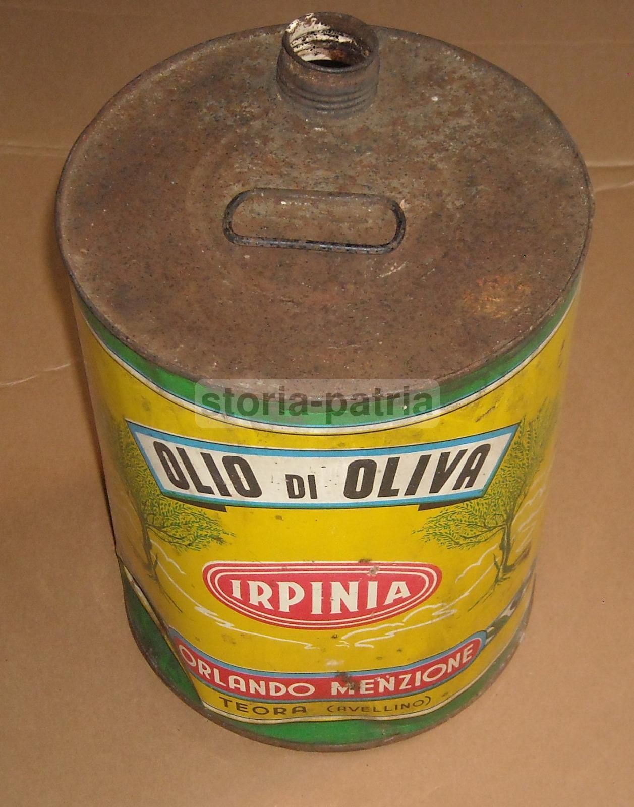 Scatola Pubblicitaria Olio Orlando Menzione, Teora (Avellino), Anni '60